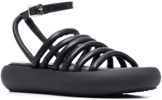 Vic Matie Leren sandalen Zwart