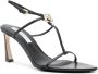 Victoria Beckham Frame Detail 75 mm leren sandalen Zwart - Thumbnail 2