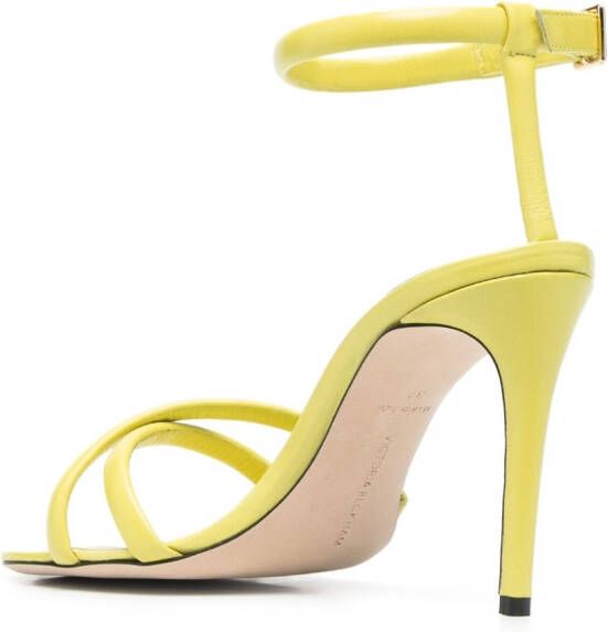 Victoria Beckham Leren sandalen Groen