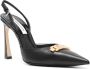 Victoria Beckham Leren slingback pumps Zwart - Thumbnail 2