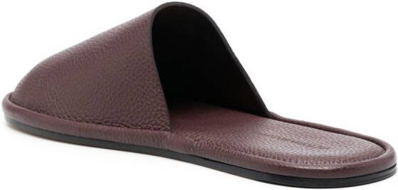 Victoria Beckham Leren slippers Rood