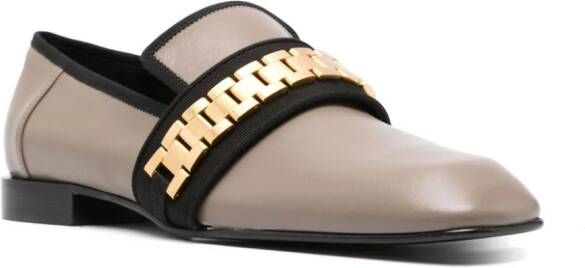 Victoria Beckham Mila leren loafers Bruin