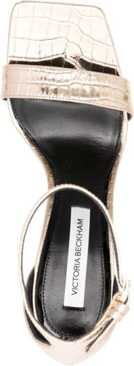 Victoria Beckham Sandalen met plateauzool Goud