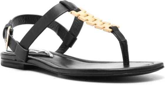 Victoria Beckham Sandalen verfraaid met ketting Zwart