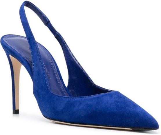 Victoria Beckham V Cut slingback pumps Blauw