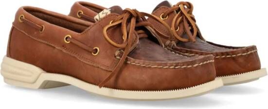 visvim Americana leren veterschoenen Bruin