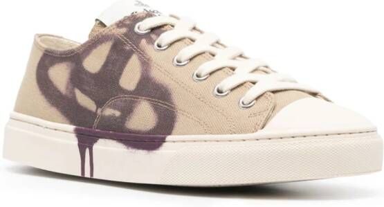 Vivienne Westwood Plimsoll canvas sneakers Beige