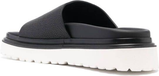 Woolrich Leren slippers Zwart