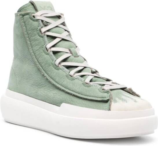 Y-3 Nizza High leren sneakers Groen