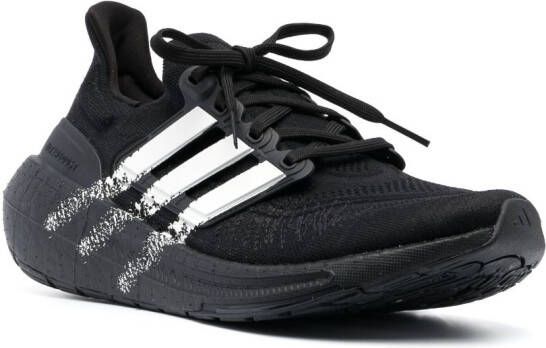 Y-3 Gestreepte sneakers Zwart