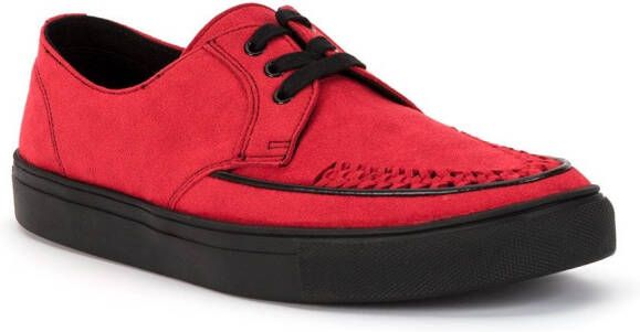 Yohji Yamamoto geweven teendetail sneakers Rood