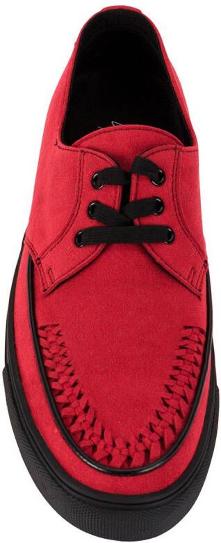 Yohji Yamamoto geweven teendetail sneakers Rood