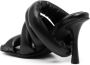 YUME Circular Heel 110 mm gewatteerde sandalen Zwart - Thumbnail 3