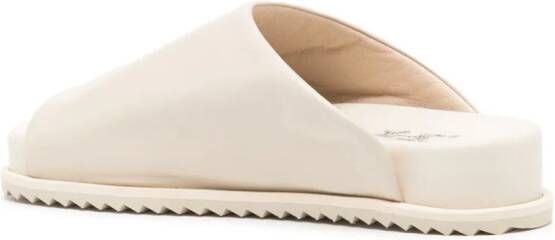 YUME Finn leren slippers Beige