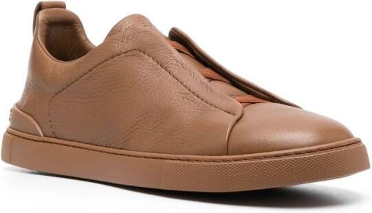 Zegna Triple Stitch low-top sneakers Bruin