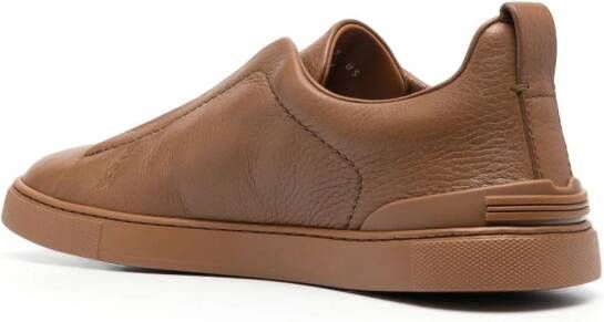 Zegna Triple Stitch low-top sneakers Bruin