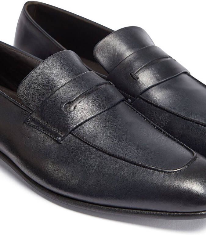 Zegna L'Asola slip-on loafers Blauw