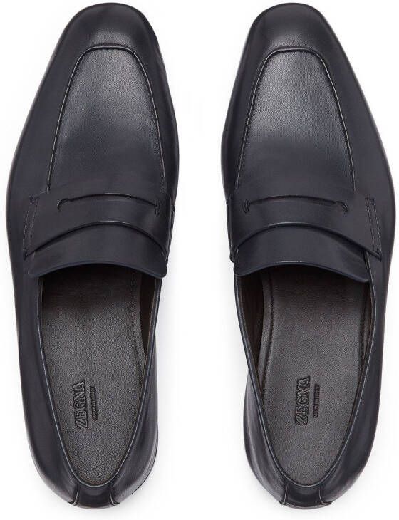 Zegna L'Asola slip-on loafers Blauw