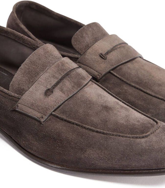 Zegna L'Asola suède loafers Bruin