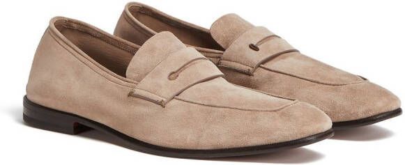 Zegna L'Asola suède loafers Bruin