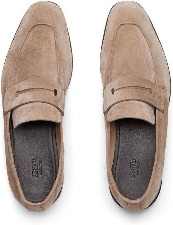 Zegna L'Asola suède loafers Bruin