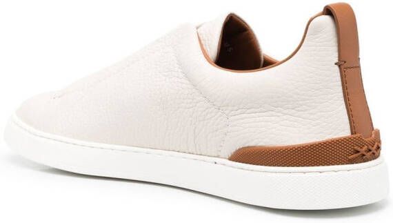 Zegna Triple Stitch low-top sneakers Beige