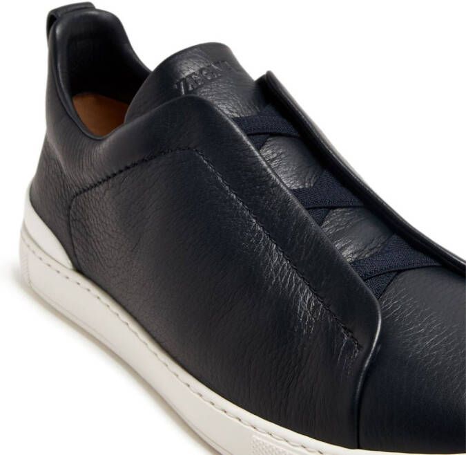 Zegna Triple Stitch low-top sneakers Zwart