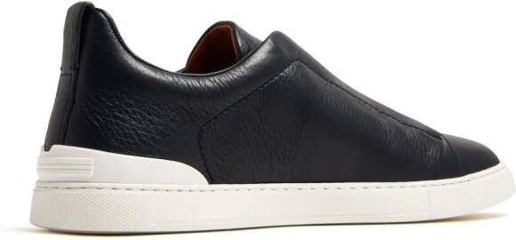 Zegna Triple Stitch low-top sneakers Zwart