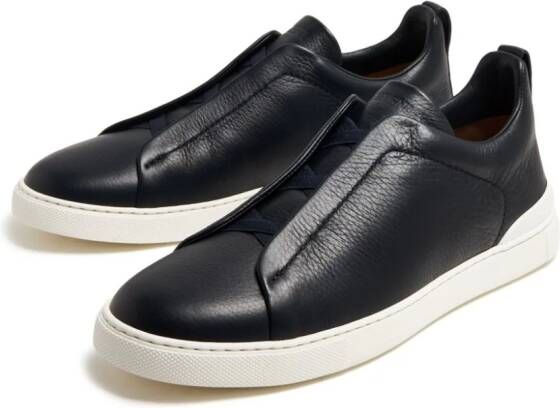 Zegna Triple Stitch low-top sneakers Zwart