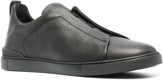 Zegna Loafers met vlakken Zwart