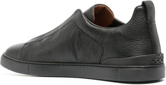 Zegna Loafers met vlakken Zwart