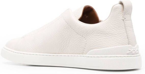 Zegna Triple Stitch low-top sneakers Beige