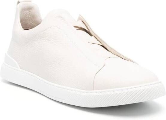 Zegna Triple Stitch low-top sneakers Beige