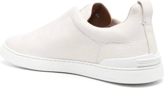 Zegna Triple Stitch low-top sneakers Beige