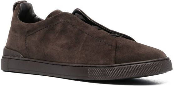 Zegna Slip-on sneakers Bruin