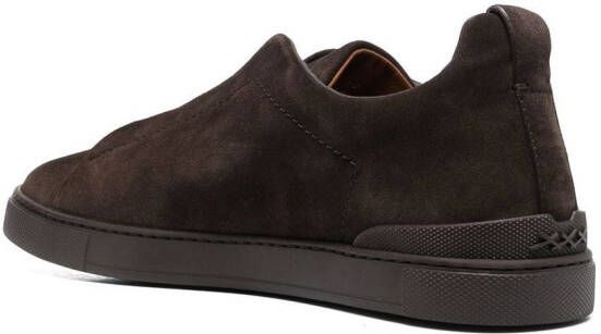 Zegna Slip-on sneakers Bruin