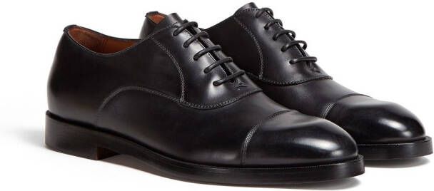 Zegna Torino leren Oxford schoenen Zwart