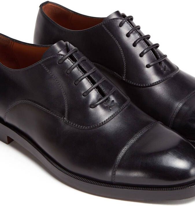 Zegna Torino leren Oxford schoenen Zwart