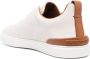 Zegna Triple Stitch leren sneakers Beige - Thumbnail 3