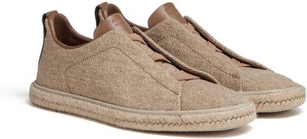 Zegna Triple Stitch™ low-top espadrilles Bruin