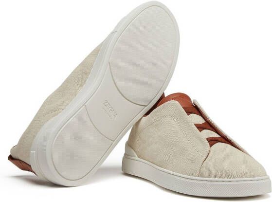 Zegna Triple Stitch™ low-top sneakers Beige