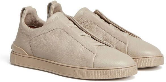 Zegna Triple Stitch low-top sneakers Beige