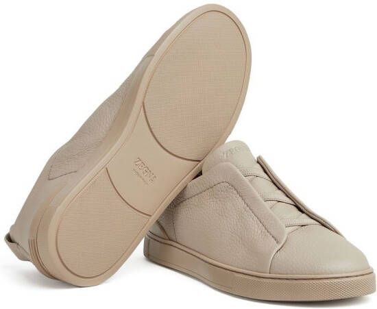 Zegna Triple Stitch low-top sneakers Beige