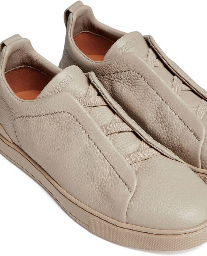 Zegna Triple Stitch low-top sneakers Beige