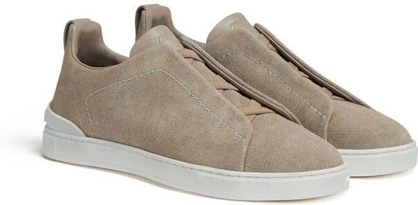 Zegna Triple Stitch low-top sneakers Bruin