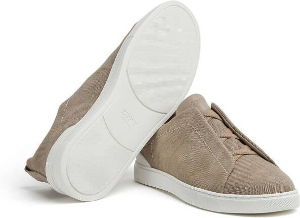 Zegna Triple Stitch low-top sneakers Bruin