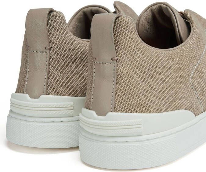 Zegna Triple Stitch low-top sneakers Bruin