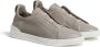 Zegna Secondskin Triple Stitch leren sneakers Grijs - Thumbnail 2