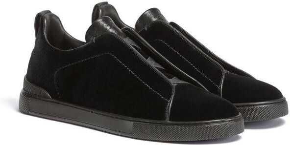 Zegna Triple Stitch™ low-top sneakers Zwart