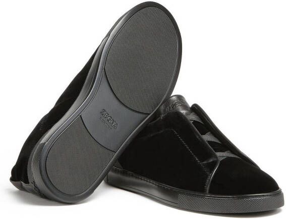 Zegna Triple Stitch™ low-top sneakers Zwart